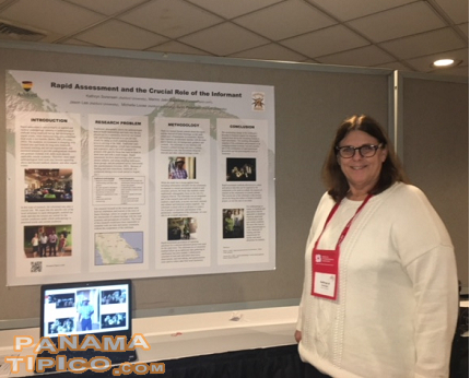 [Dr. Kathryn Sorensen, PhD, presented our second poster, also a result of joint work between Ashford University and PanamaTipico.com.]